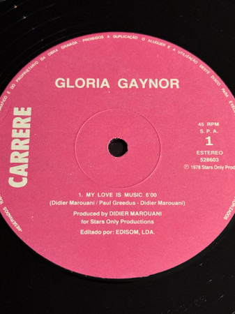 Gloria Gaynor - My Love Is Music / If I Need You | Carrere (528603) - 3