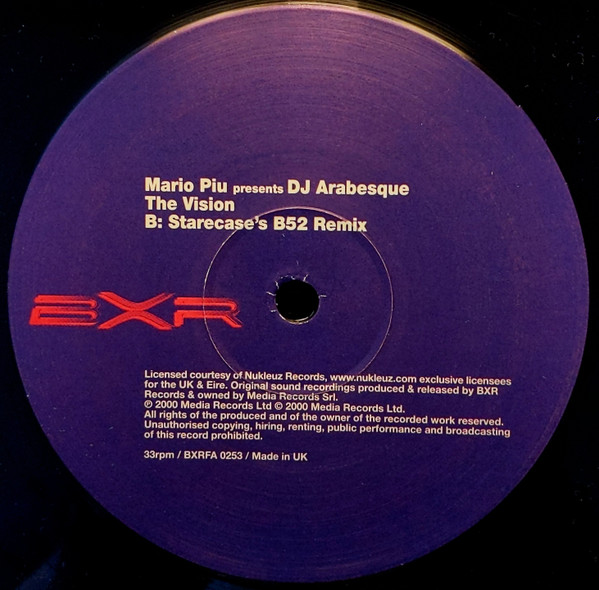 Mario Più Presents DJ Arabesque - The Vision (Part 1) | BXR UK (BXRFA 0253) - 4 Mario Più Presents DJ Arabesque - The Vision (Part 1) | BXR UK (BXRFA 0253) - 4