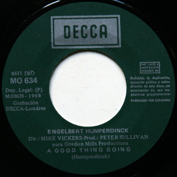 Engelbert Humperdinck - Melodía | Decca (MO 634) - 4