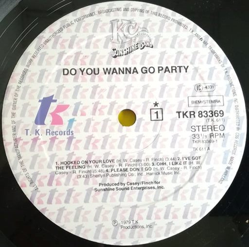 KC & The Sunshine Band - Do You Wanna Go Party | T.K. Records (TKR 83369) - 2 KC & The Sunshine Band - Do You Wanna Go Party | T.K. Records (TKR 83369) - 2