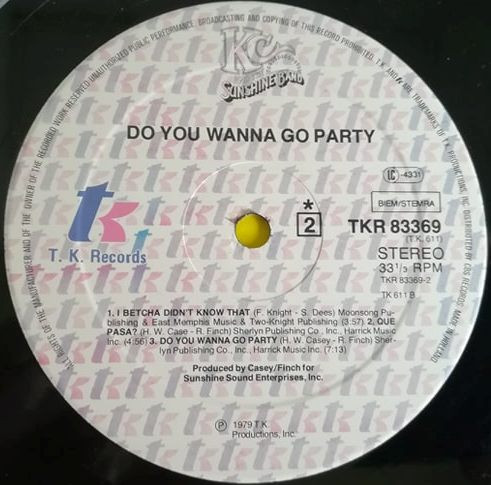 KC & The Sunshine Band - Do You Wanna Go Party | T.K. Records (TKR 83369) - 3 KC & The Sunshine Band - Do You Wanna Go Party | T.K. Records (TKR 83369) - 3