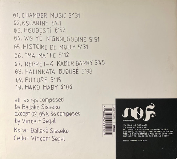 Ballaké Sissoko - Vincent Segal - Chamber Music | No Format (NØF 14) - 2 Ballaké Sissoko - Vincent Segal - Chamber Music | No Format (NØF 14) - 2