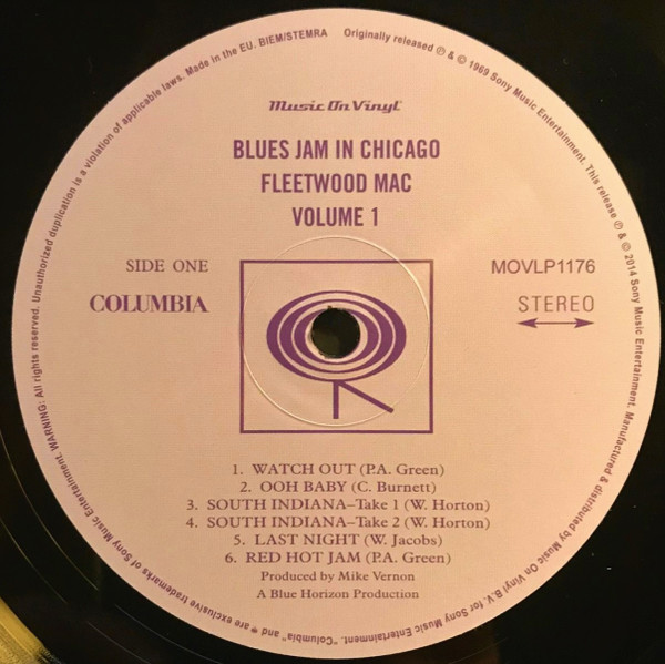 Fleetwood Mac , Otis Spann , Willie Dixon , Walter Horton , J.T. Brown , Buddy Guy , David "Honeyboy" Edwards , S.P. Leary - Blues Jam In Chicago | Music On Vinyl (MOVLP1176) - 4 Fleetwood Mac , Otis Spann , Willie Dixon , Walter Horton , J.T. Brown , Buddy Guy , David "Honeyboy" Edwards , S.P. Leary - Blues Jam In Chicago | Music On Vinyl (MOVLP1176) - 4