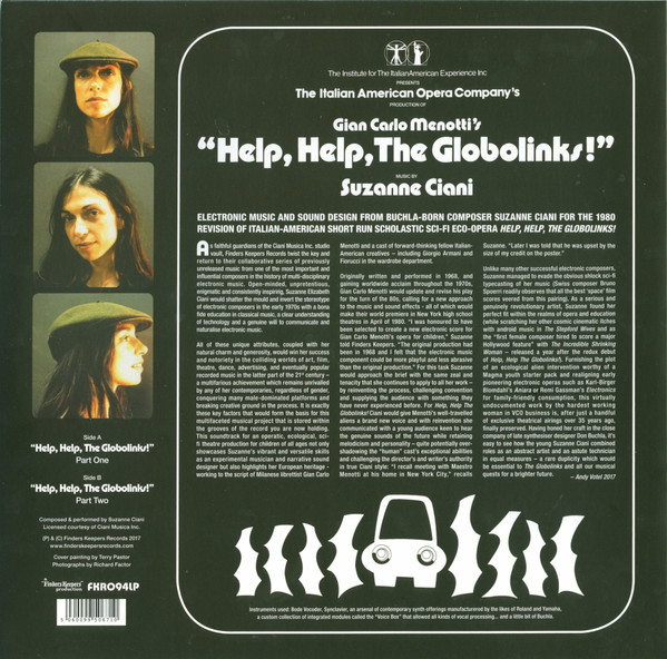 Suzanne Ciani - "Help, Help, The Globolinks!" | Finders Keepers Records (FKR094LP) - 2