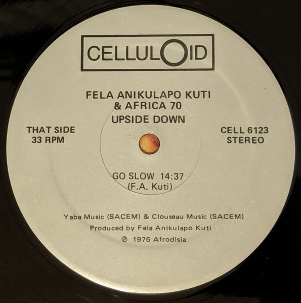 Fela Kuti & Africa 70 - Up Side Down | Celluloid (CELL 6123) - 4