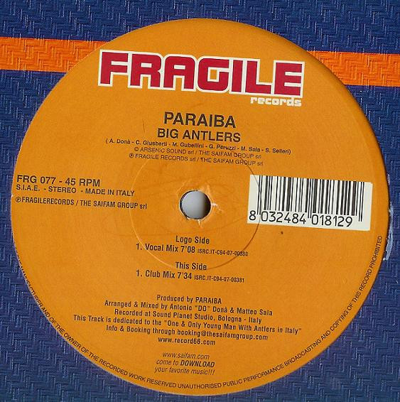 Paraiba - Big Antlers | Fragile Records (FRG 077) - main