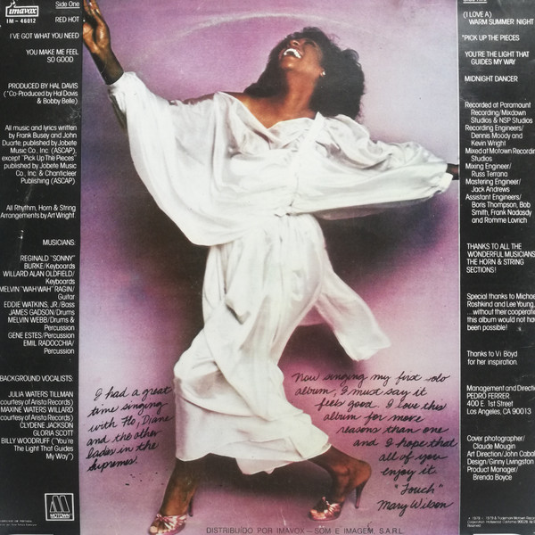 Mary Wilson - Mary Wilson | Motown (IM-46012) - 2
