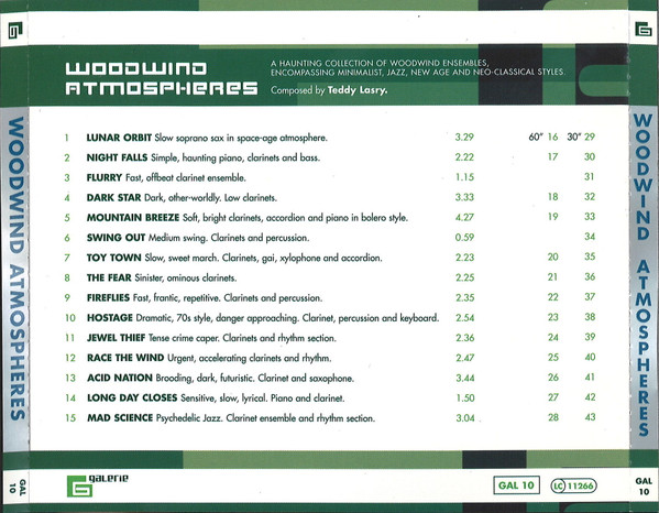 Teddy Lasry - Woodwind Atmospheres | Galerie (GAL10) - 2 Teddy Lasry - Woodwind Atmospheres | Galerie (GAL10) - 2