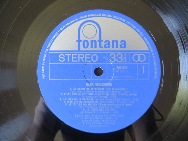 Nana Mouskouri - Le Jour Où La Colombe | Fontana (885.526) - 3 Nana Mouskouri - Le Jour Où La Colombe | Fontana (885.526) - 3