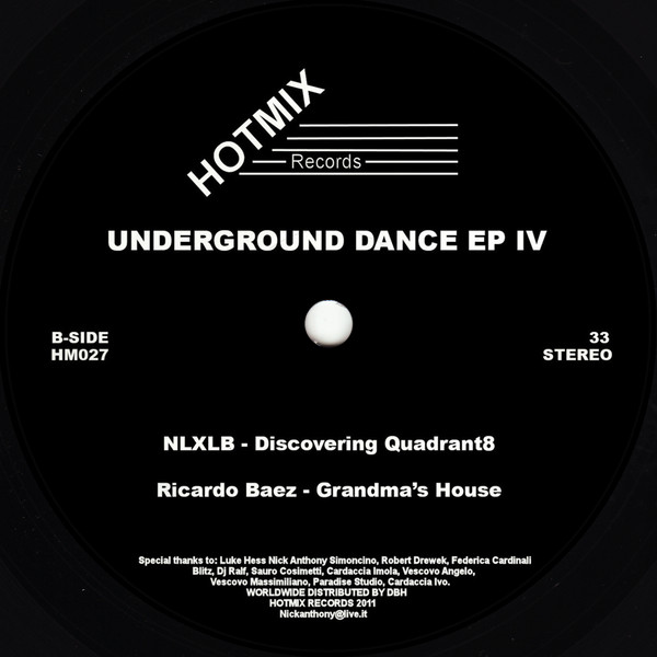 Various - Underground Dance EP IV | HotMix Records (HM027) - 2 Various - Underground Dance EP IV | HotMix Records (HM027) - 2