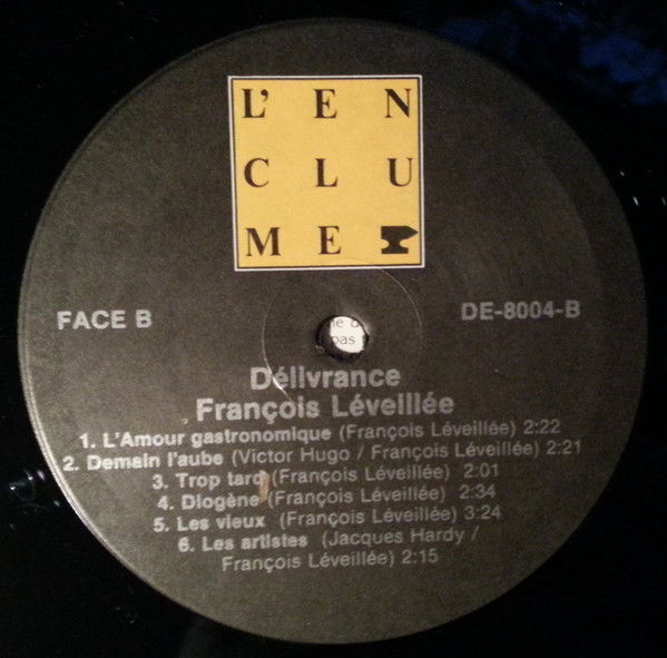 François Léveillée - Délivrance | L'Enclume (DE-8004) - 4 François Léveillée - Délivrance | L'Enclume (DE-8004) - 4