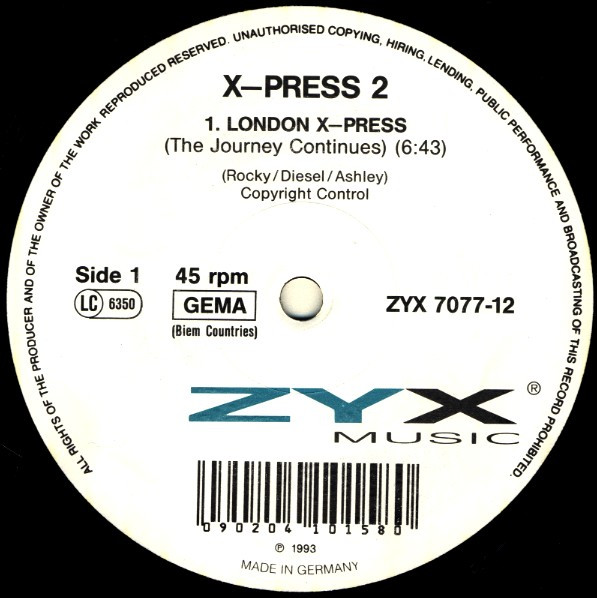 X-Press 2 - London X-Press | ZYX Music (ZYX 7077-12)