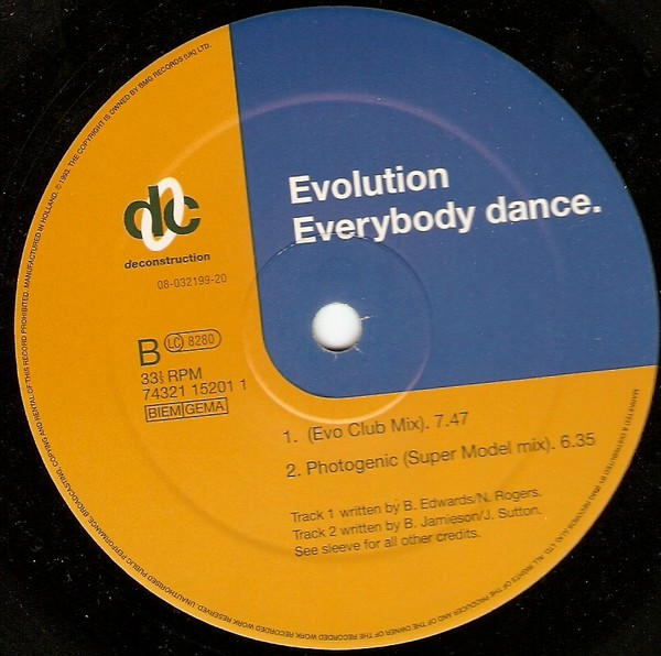 Evolution - Everybody Dance | Deconstruction (74321 15489 1) - 3 Evolution - Everybody Dance | Deconstruction (74321 15489 1) - 3