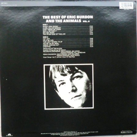 Eric Burdon & The Animals - The Best Of Eric Burdon And The Animals Vol. II | Polydor (827 916-1) - 2 Eric Burdon & The Animals - The Best Of Eric Burdon And The Animals Vol. II | Polydor (827 916-1) - 2