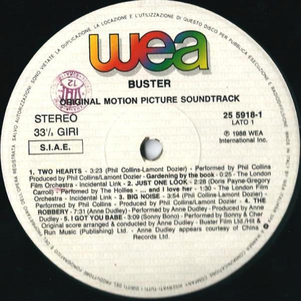 Various - Buster (Original Motion Picture Soundtrack) | WEA (25 5918-1) - 3 Various - Buster (Original Motion Picture Soundtrack) | WEA (25 5918-1) - 3