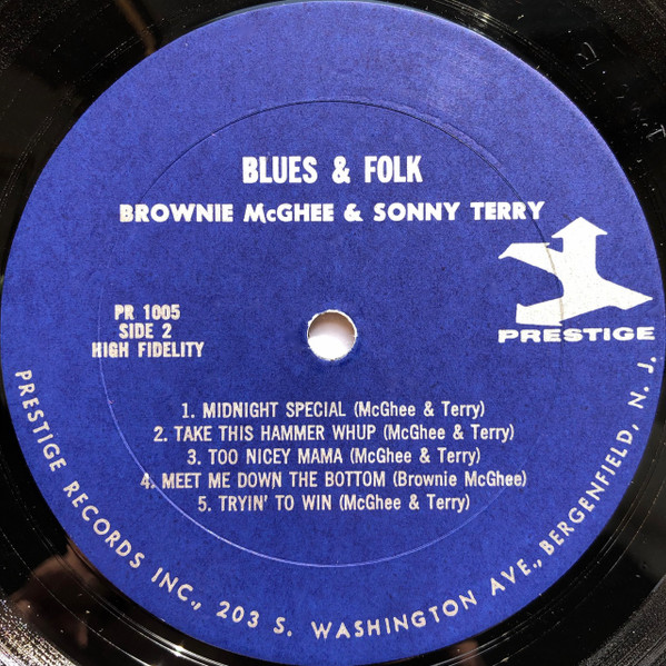 Sonny Terry & Brownie McGhee - Blues & Folk | Prestige Bluesville (PR 1005) - 4 Sonny Terry & Brownie McGhee - Blues & Folk | Prestige Bluesville (PR 1005) - 4