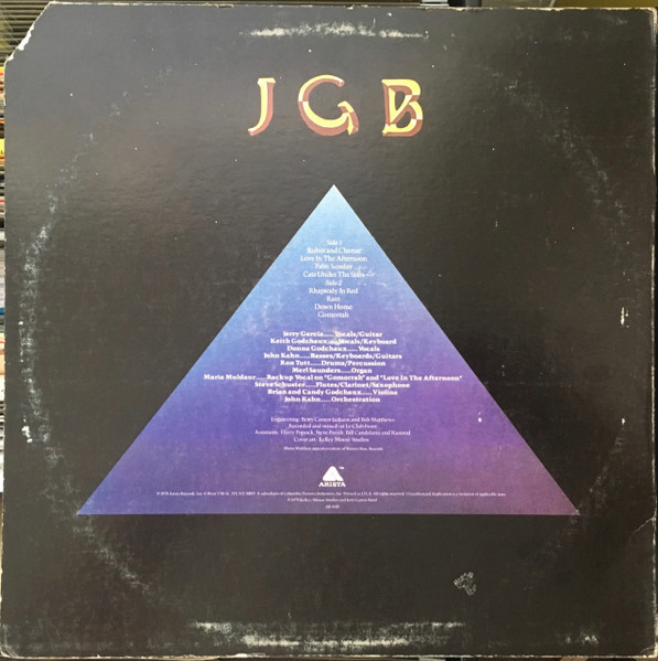 The Jerry Garcia Band - Cats Under The Stars | Arista (AB-4160) - 2