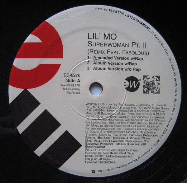 Lil' Mo Feat. Fabolous - Superwoman Pt. II | Elektra (ED-6270) - main