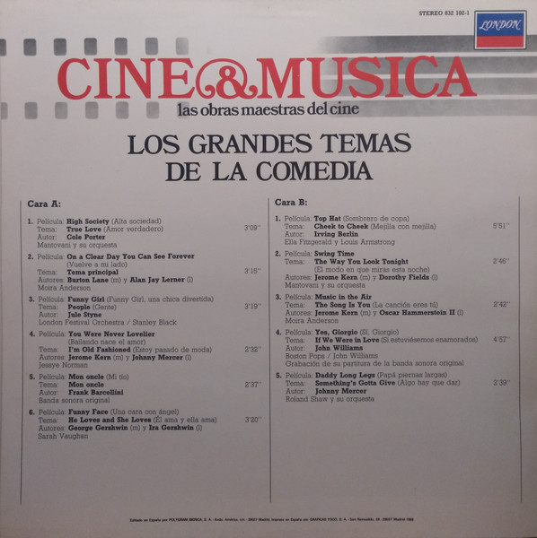 Various - Los Grandes Temas De La Comedia | London Records (832 102-1) - 2