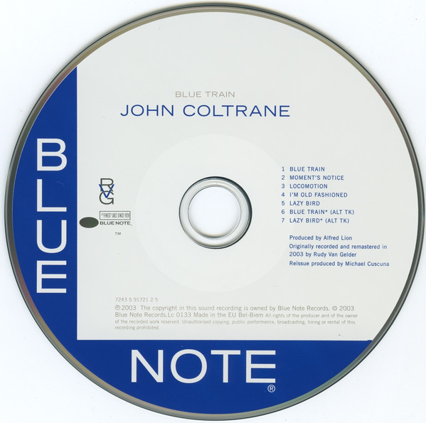 John Coltrane - Blue Train | Blue Note (7243 5 91721 2 5) - 3
