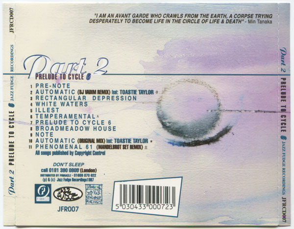 Part 2 - Prelude To Cycle 6 | Jazz Fudge (JFRCD007) - 2 Part 2 - Prelude To Cycle 6 | Jazz Fudge (JFRCD007) - 2