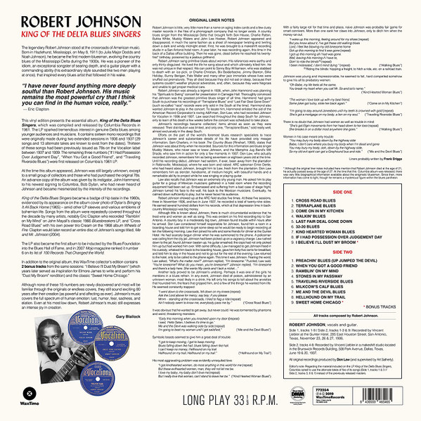 Robert Johnson - King Of The Delta Blues Singers | WaxTime (772254) - 2