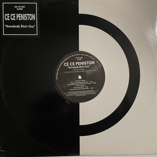Ce Ce Peniston - Somebody Else's Guy | Zac Records (ZAC 137)