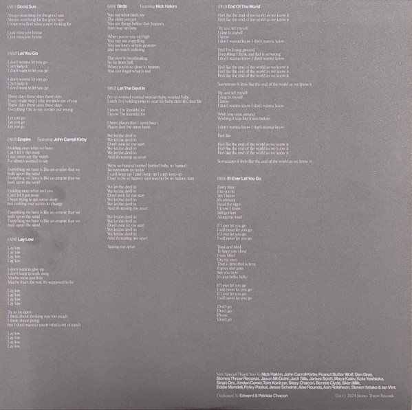 Eddie Chacon - Lay Low | Stones Throw Records (STH2498) - 4