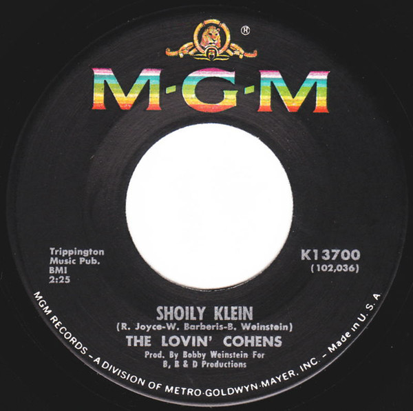 The Lovin' Cohens - Noshville Katz / Shoily Klein | MGM Records (K13700) - 2