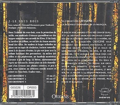 Frédérick Rousseau - Oxygène 3: Le Sous-Bois (Musique Et Chuchotements) | Origins (000226) - 2 Frédérick Rousseau - Oxygène 3: Le Sous-Bois (Musique Et Chuchotements) | Origins (000226) - 2