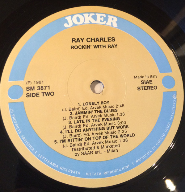 Ray Charles - Rockin' With Ray | Joker (SM 3871) - 2 Ray Charles - Rockin' With Ray | Joker (SM 3871) - 2