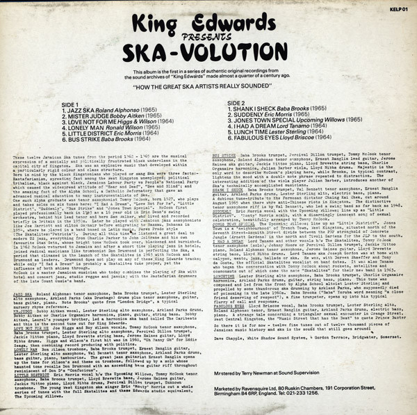 Various - King Edwards Presents Ska-Volution | King Edwards (KELP 01) - 2 Various - King Edwards Presents Ska-Volution | King Edwards (KELP 01) - 2