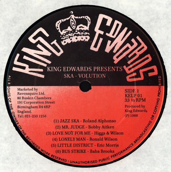 Various - King Edwards Presents Ska-Volution | King Edwards (KELP 01) - 3 Various - King Edwards Presents Ska-Volution | King Edwards (KELP 01) - 3