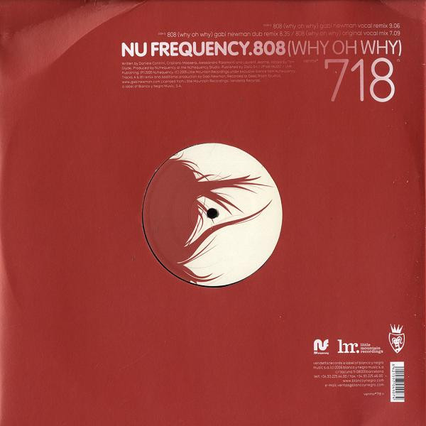 NUfrequency - 808 (Why Oh Why) | Vendetta Records (VENMX 718 (N)) - main NUfrequency - 808 (Why Oh Why) | Vendetta Records (VENMX 718 (N)) - main
