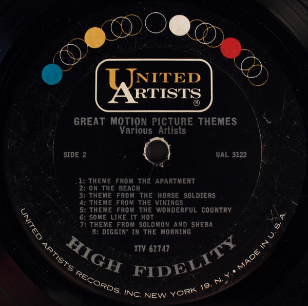 Various - Original Sound Tracks And Hit Music From Great Motion Picture Themes | United Artists Records (UAL 3122) - 4 Various - Original Sound Tracks And Hit Music From Great Motion Picture Themes | United Artists Records (UAL 3122) - 4