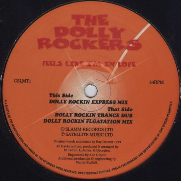 The Dolly Rockers - Feels Like I'm In Love | Glamslamm (GSLMT1) - main