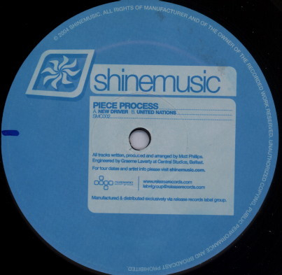Piece Process - New Driver / United Nations | Shinemusic (SMC002) - 2