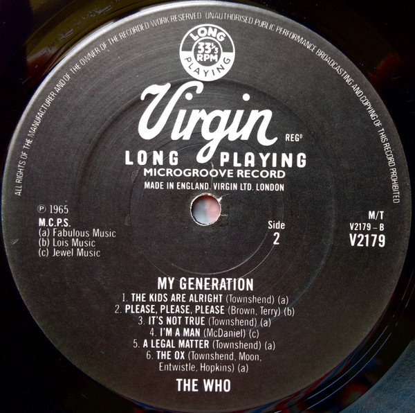 The Who - My Generation | Virgin (V 2179) - 4 The Who - My Generation | Virgin (V 2179) - 4