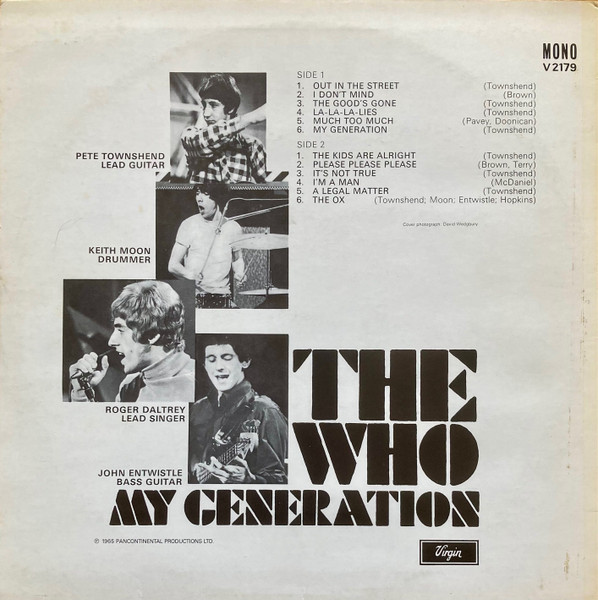 The Who - My Generation | Virgin (V 2179) - 2 The Who - My Generation | Virgin (V 2179) - 2