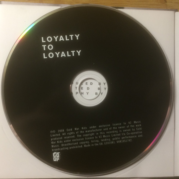 Cold War Kids - Loyalty To Loyalty | Cooperative Music (VVR1051748) - 3
