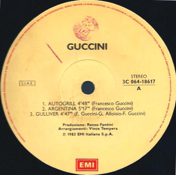 Francesco Guccini - Guccini | EMI (3C 064-18617) - 3 Francesco Guccini - Guccini | EMI (3C 064-18617) - 3