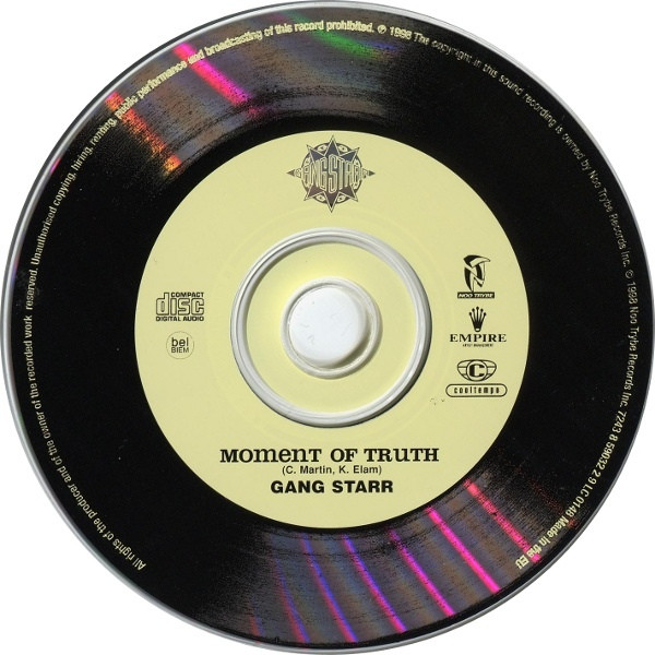 Gang Starr - Moment Of Truth | Noo Trybe Records (7243 8 59032 2 9) - 3