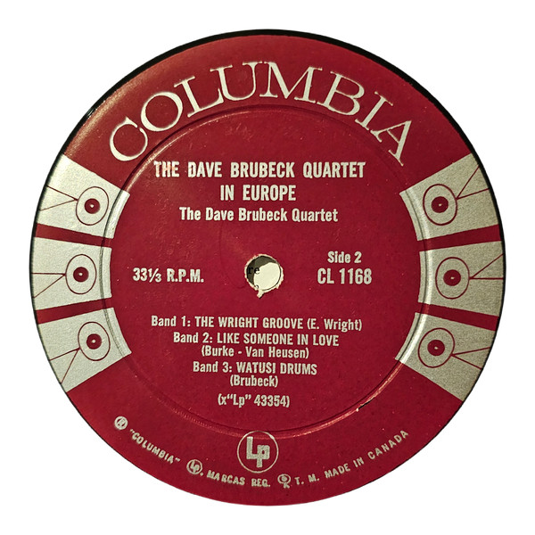 The Dave Brubeck Quartet - The Dave Brubeck Quartet In Europe | Columbia (CL 1168) - 4