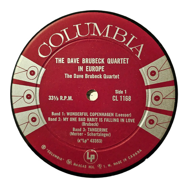 The Dave Brubeck Quartet - The Dave Brubeck Quartet In Europe | Columbia (CL 1168) - 3