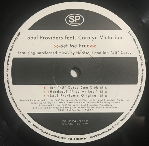 Soul Providers Feat. Carolyn Victorian - Set Me Free | Sol Pro Records (SP 10.04) - 2 Soul Providers Feat. Carolyn Victorian - Set Me Free | Sol Pro Records (SP 10.04) - 2