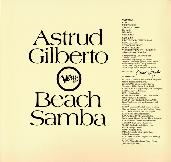 Astrud Gilberto - Beach Samba | Verve Records (700181) - 2 Astrud Gilberto - Beach Samba | Verve Records (700181) - 2