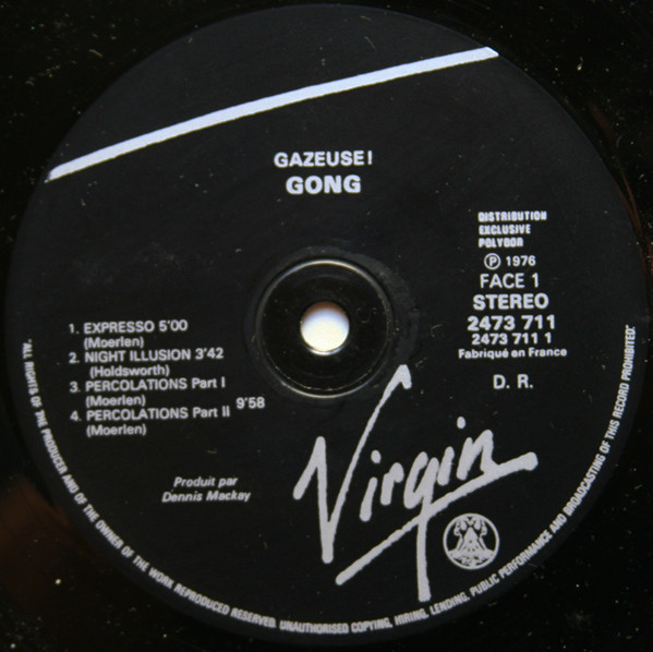 Gong - Gazeuse! | Virgin (2473 711) - 4 Gong - Gazeuse! | Virgin (2473 711) - 4