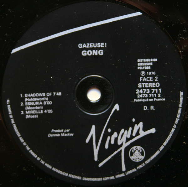 Gong - Gazeuse! | Virgin (2473 711) - 5 Gong - Gazeuse! | Virgin (2473 711) - 5