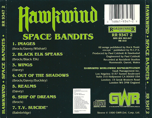 Hawkwind - Space Bandits | GWR Records (RRD 9347 2) - 2