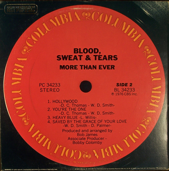 Blood, Sweat And Tears - More Than Ever | Columbia (PC 34233) - 2 Blood, Sweat And Tears - More Than Ever | Columbia (PC 34233) - 2